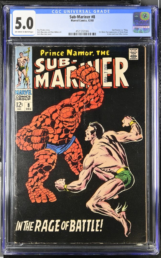 Sub-Mariner #8 CGC 5.0