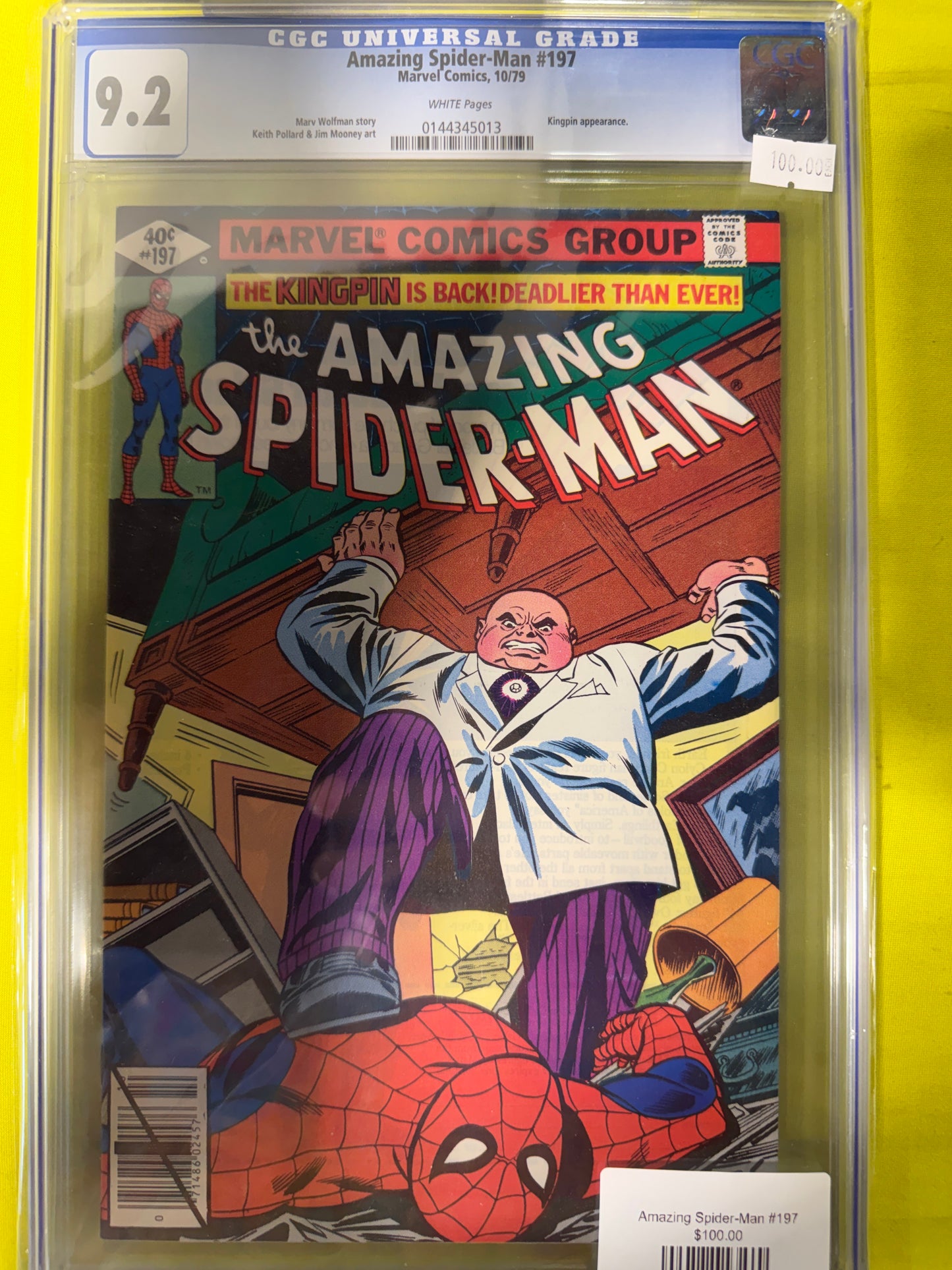 Amazing Spider-man #197 CGC 9.2