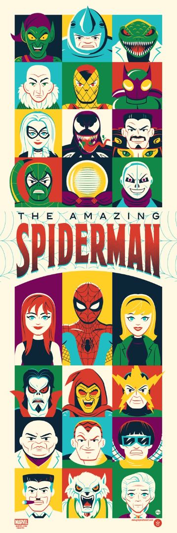 The Amazing Spider Man Poster Grey Matter Print 11 x 32
