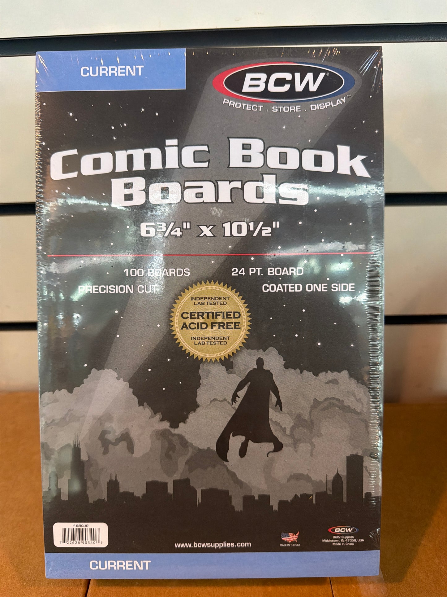 BCW comic book boards (current)