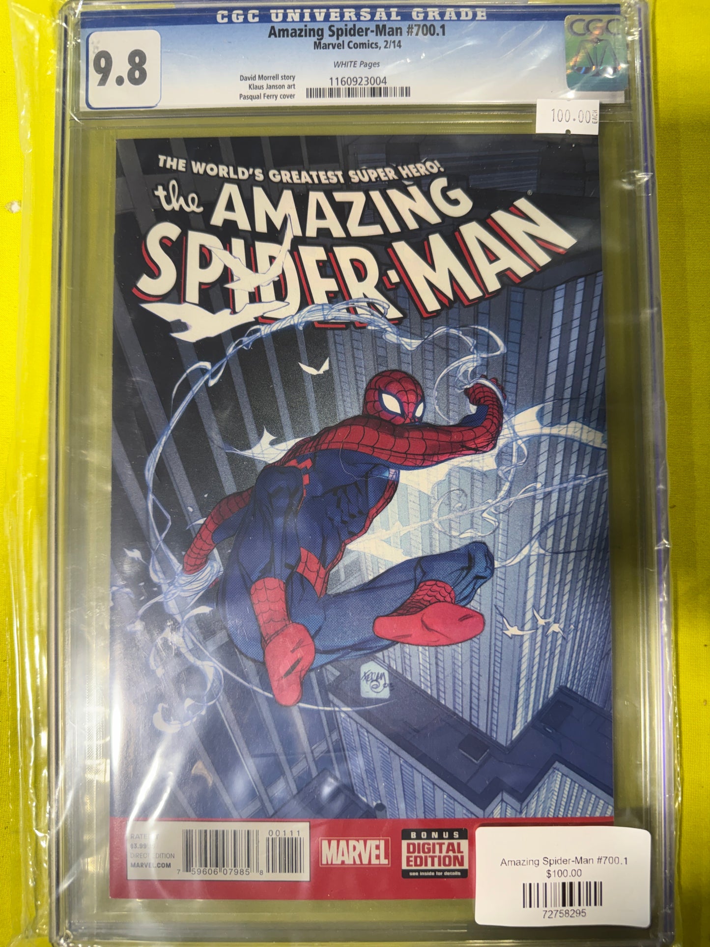 Amazing Spider-Man #700.1 CGC 9.8