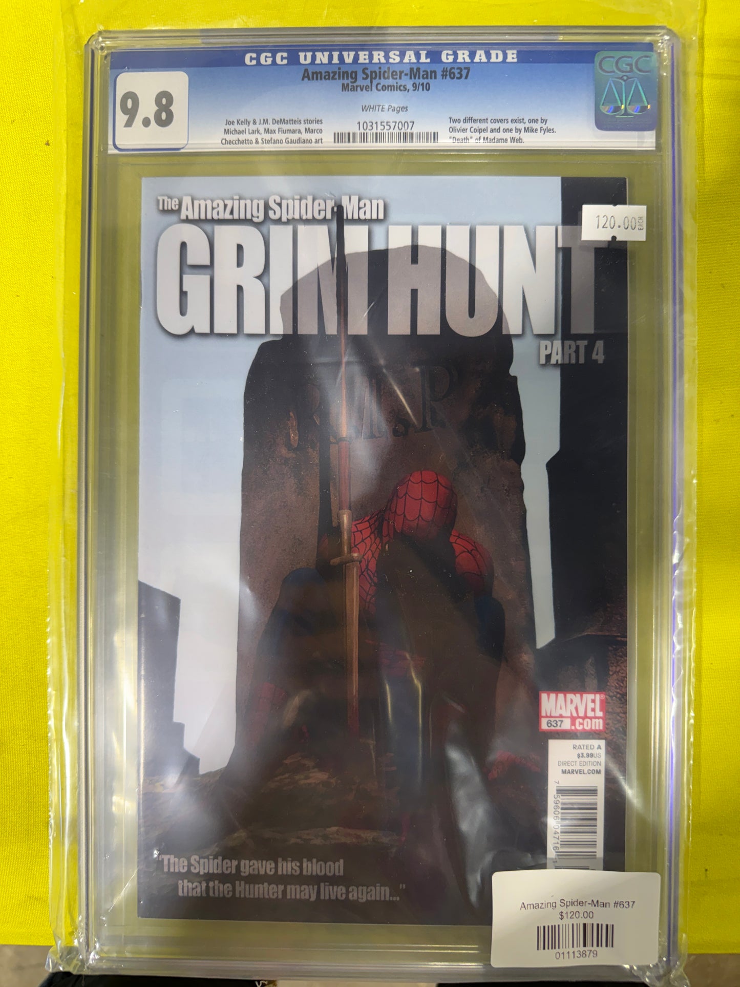 Amazing Spider-man #637 CGC 9.8