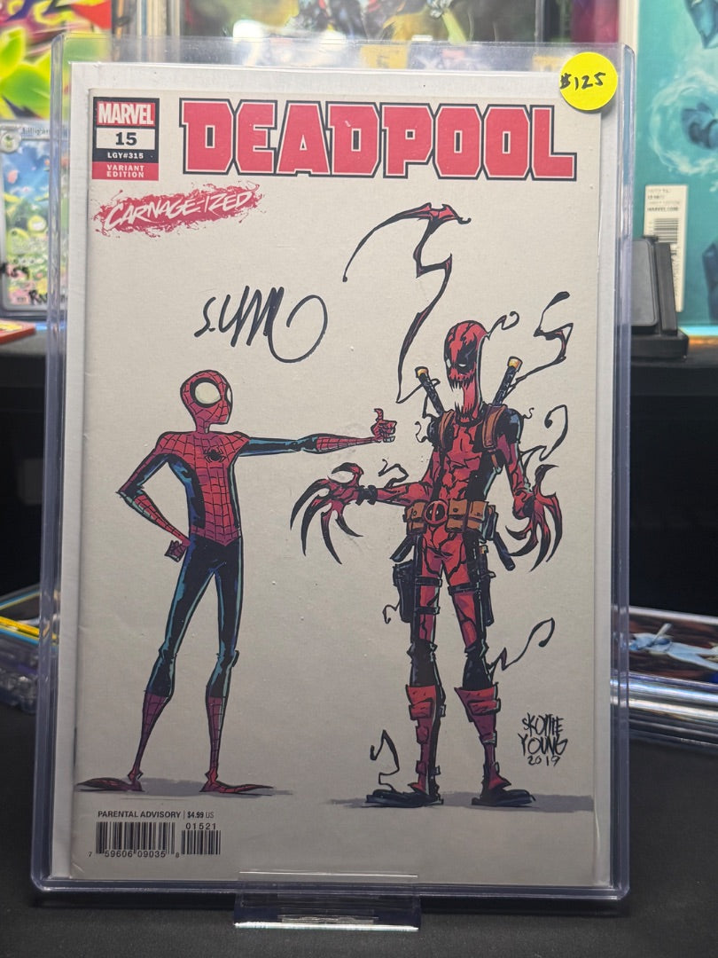 Deadpool signed by Skottie Young