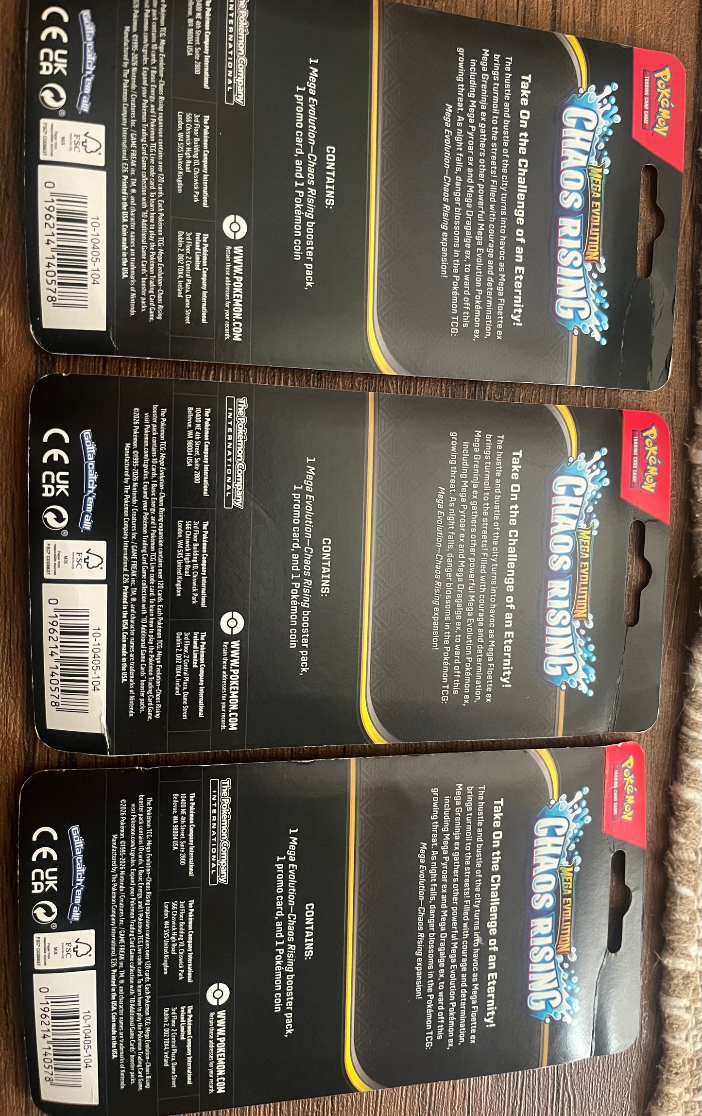 Mega Evolution Chaos Rising booster pack