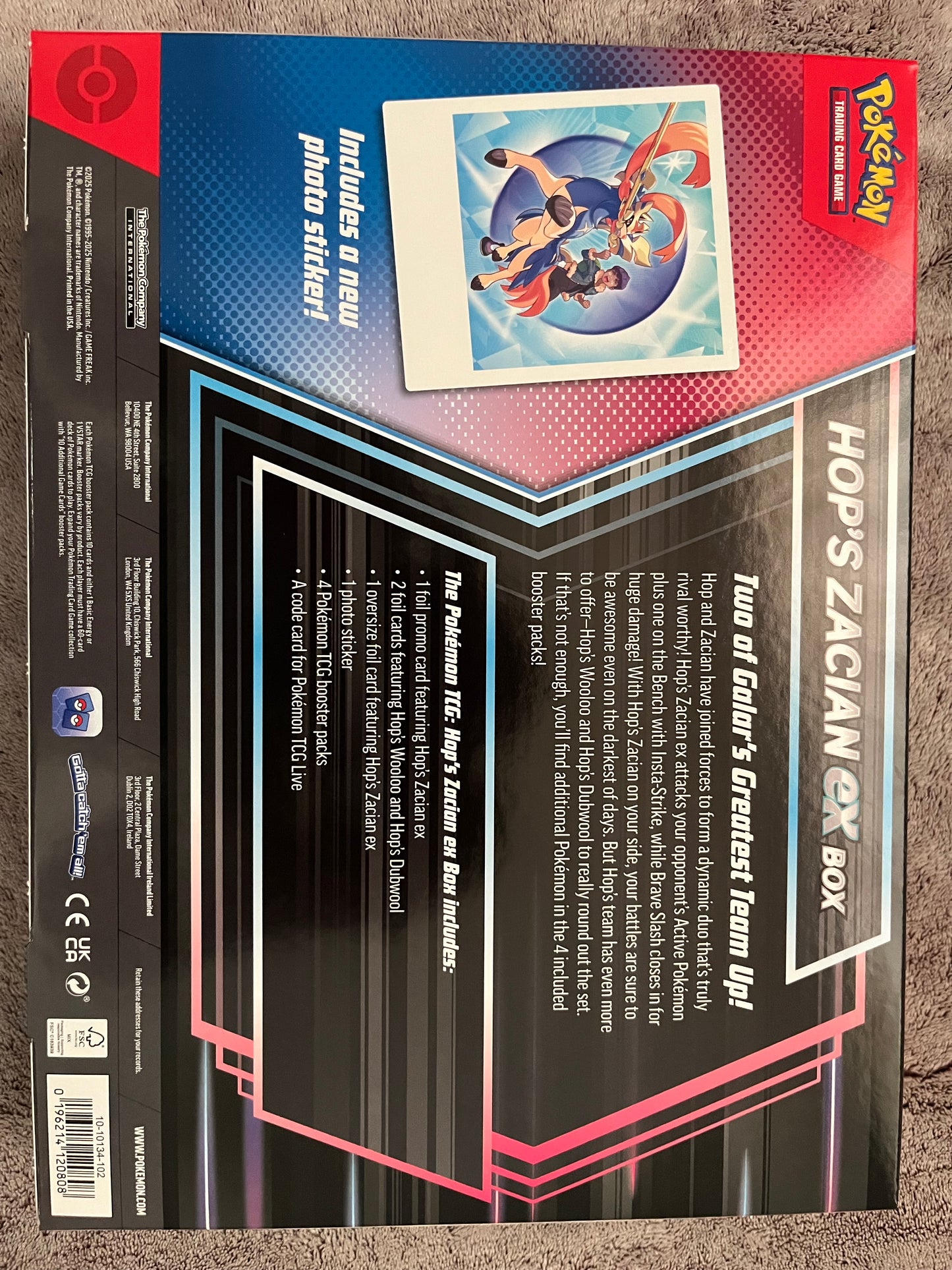 Hop’s Zacian ex Box 4 packs – 2 Destined Rivals & 2 Journey Together