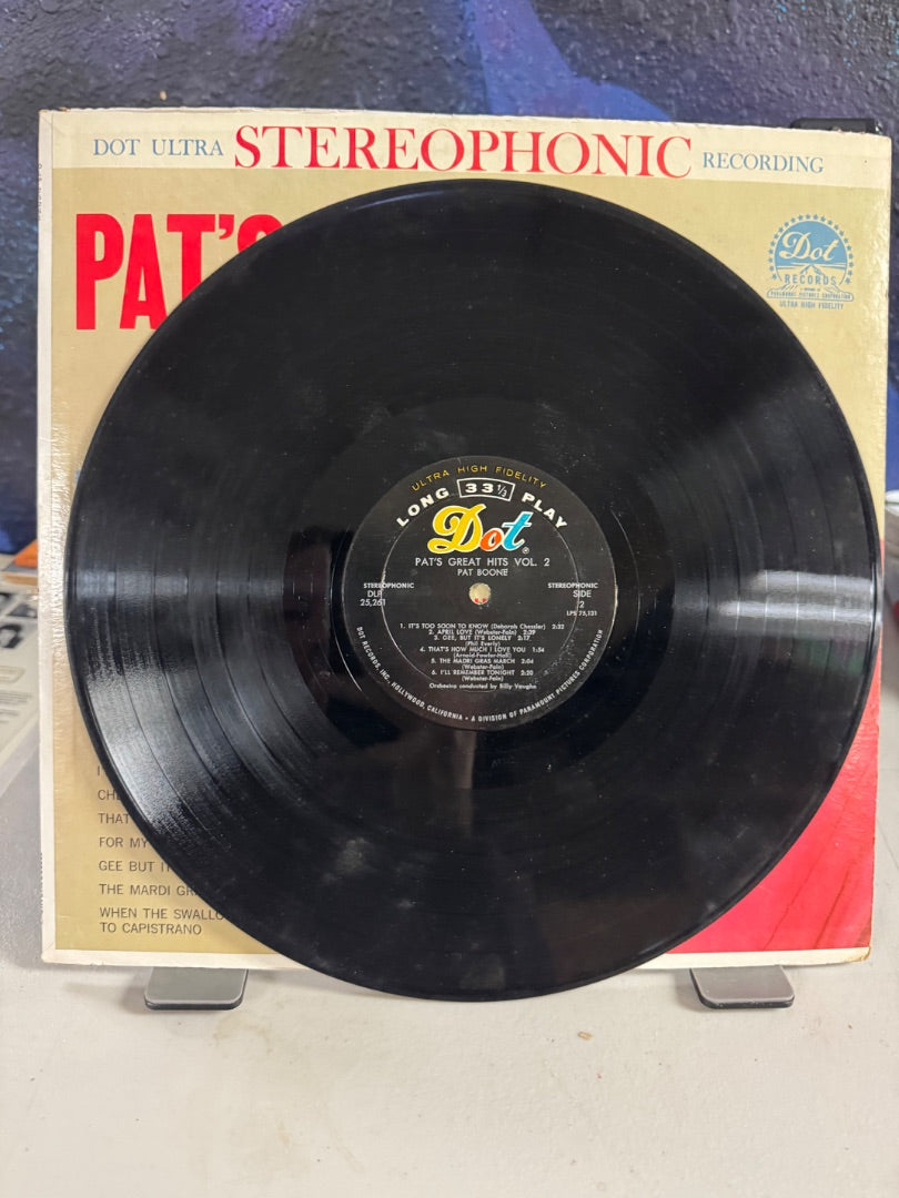 Pats Greatest Hits Vol 2 Pat Boone