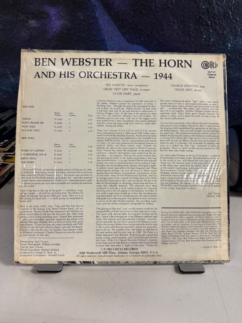BEN WEBSTER-THE SORN