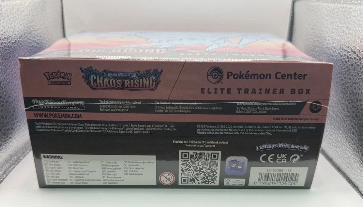 Pokemon Mega Evolution Chaos Rising Pokémon Center ETB