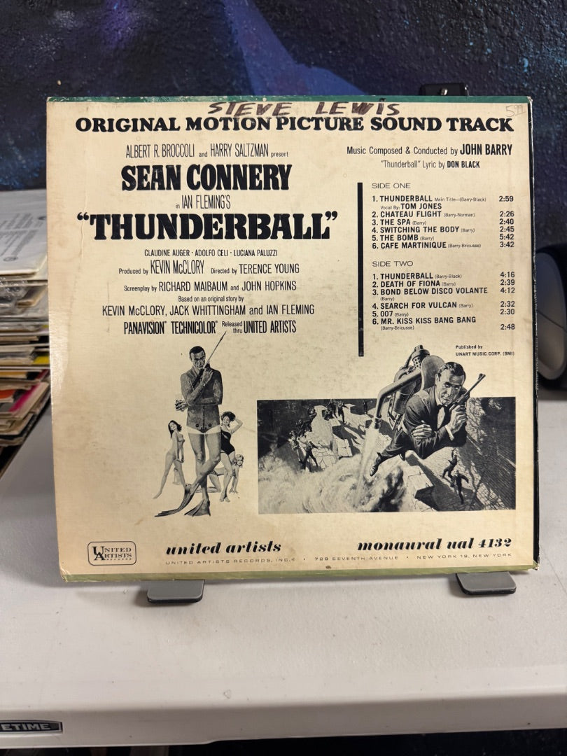 THUNDERBALL ORIGINAL MOTION PICTURE SOUNDTRACK