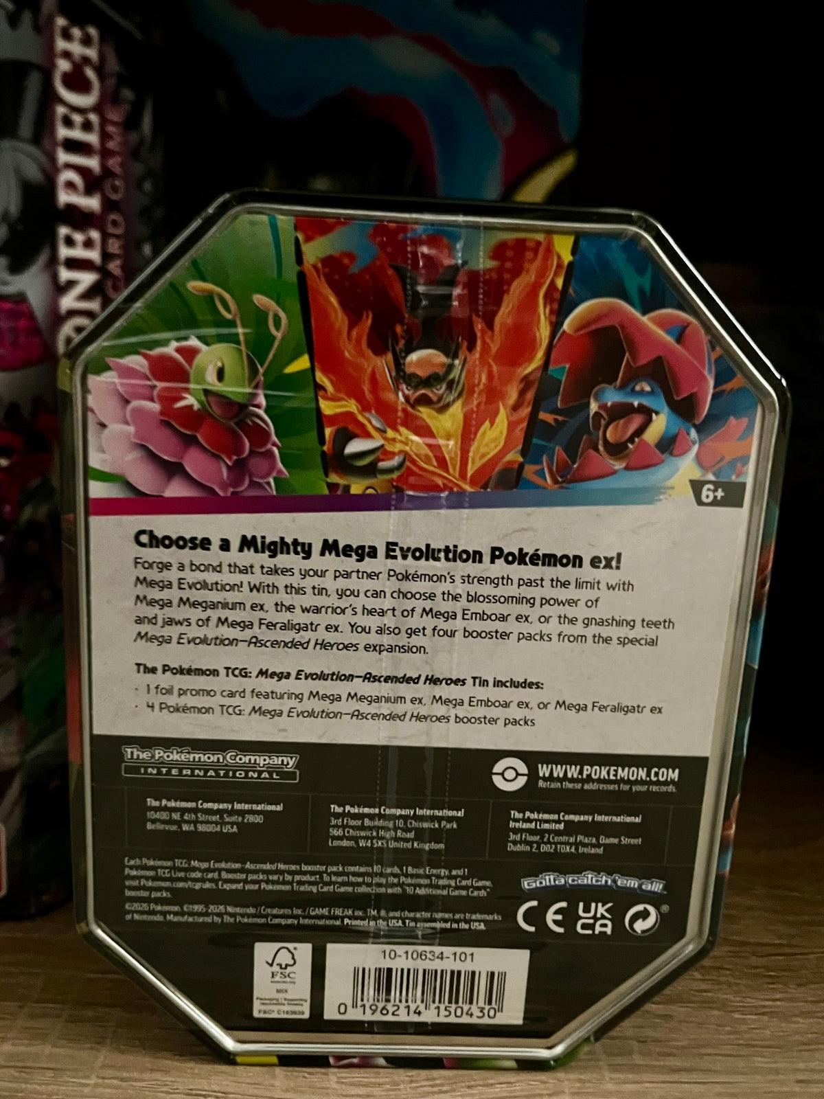 Ascended Heroes Mega Emboar ex Tin