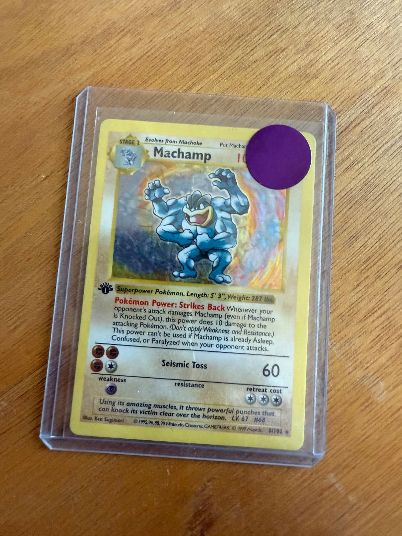Shadowless first edition machamp