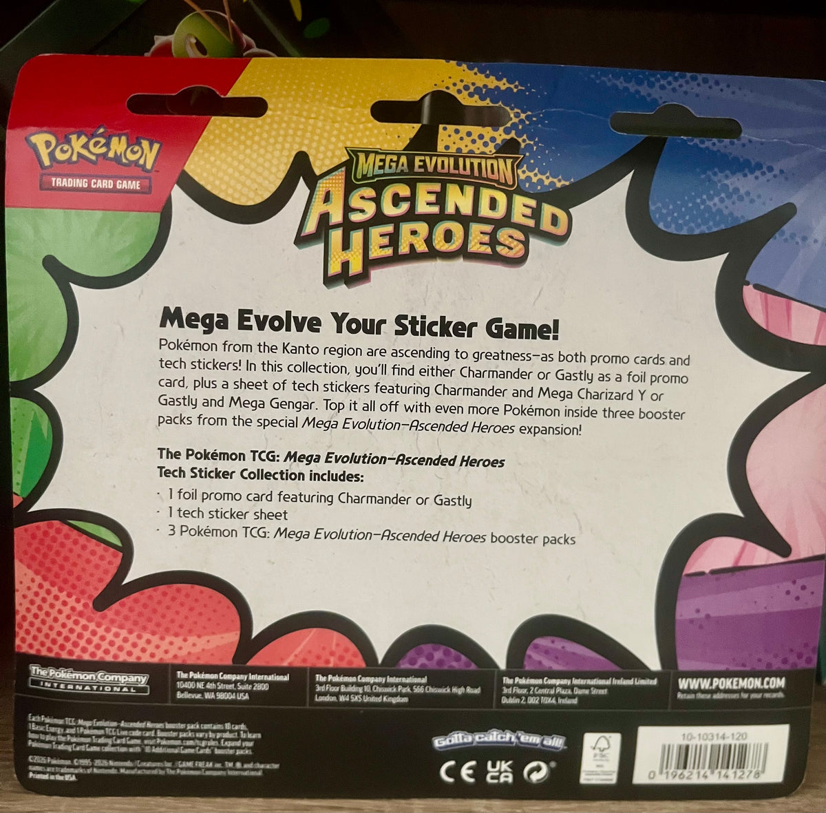 Pokemon Ascended Heroes Tech Sticker Collection