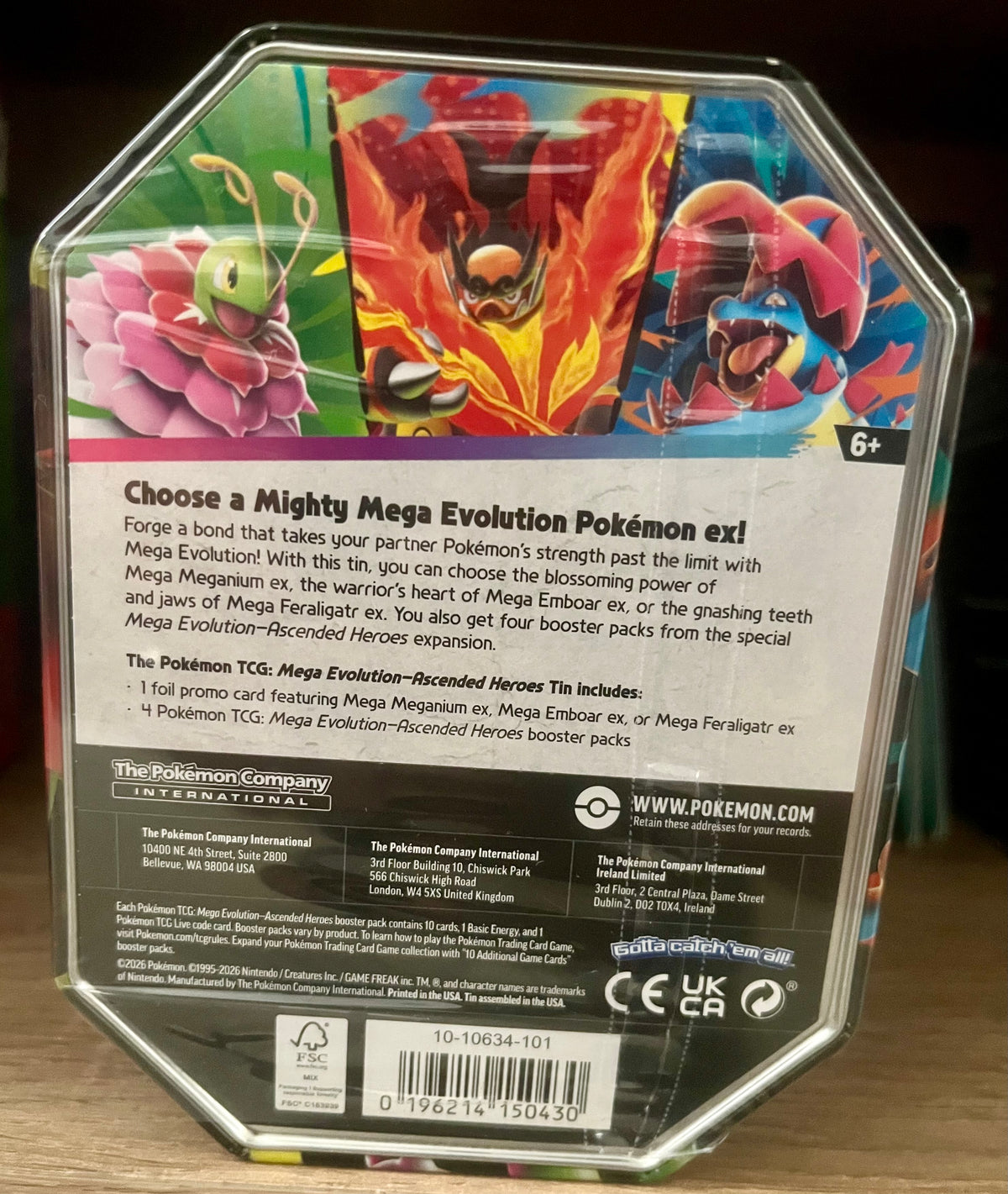 Ascended Heroes Tin Mega Meganium ex