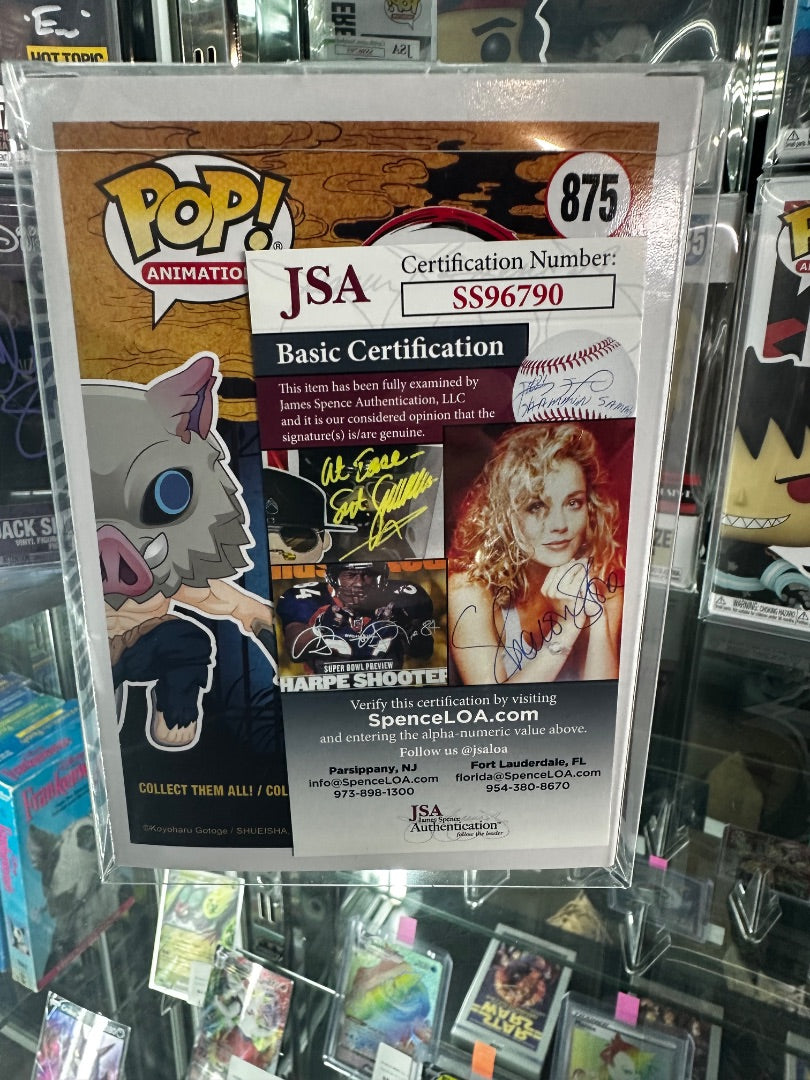 Bryce Pappenbrook Autographed Inosuke Funko pop (JSA)