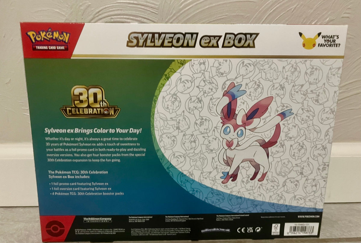 Pokemon 30th Celebration Sylveon ex Box
