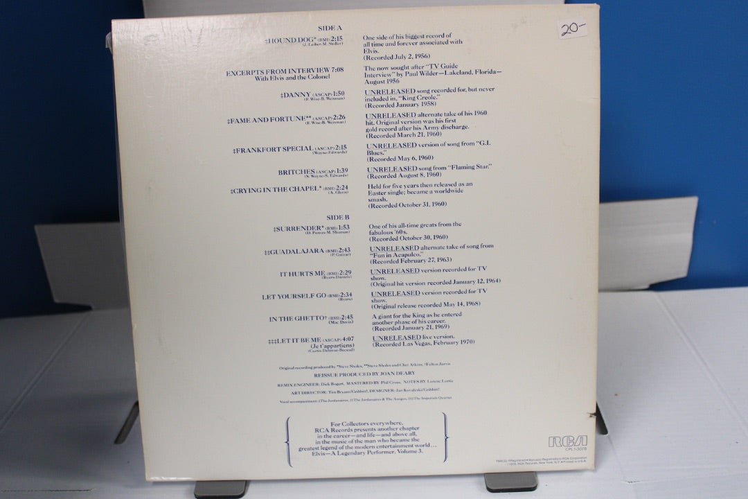 Elvis Vol 3 a Legendary Performer