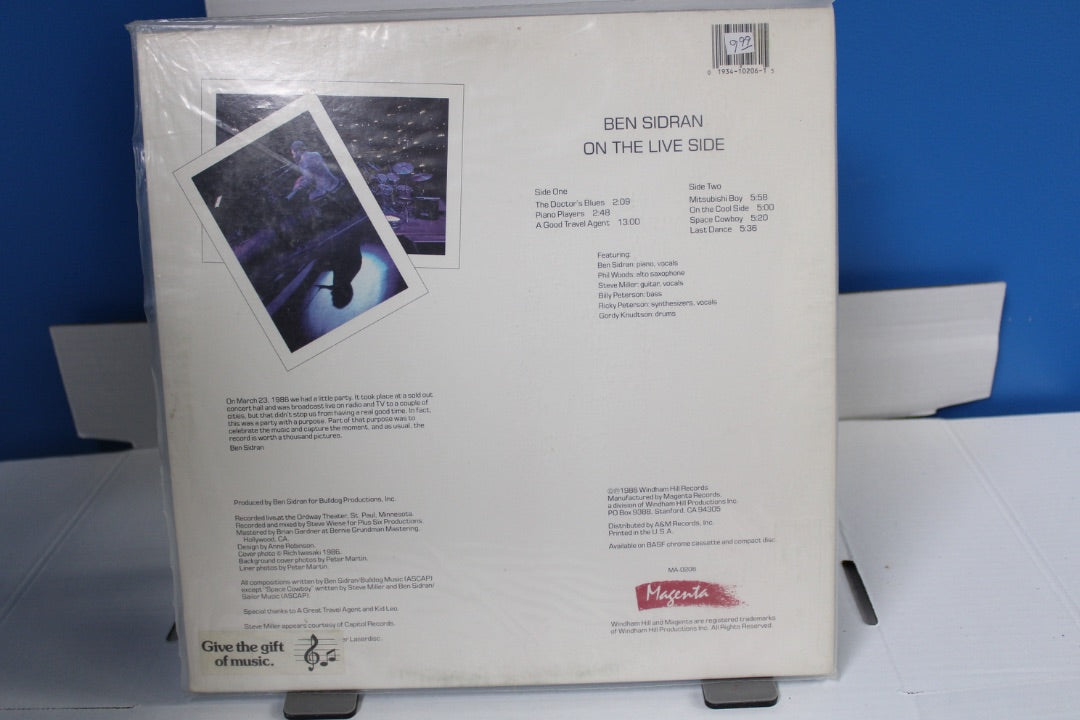 Ben Sidran On the live side