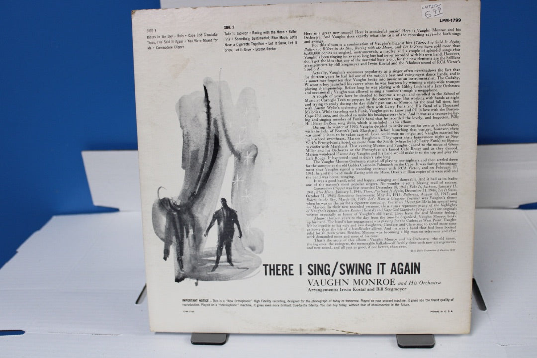THERE I SING / SWING IT AGAIN VAUGHN MONROE onchestra