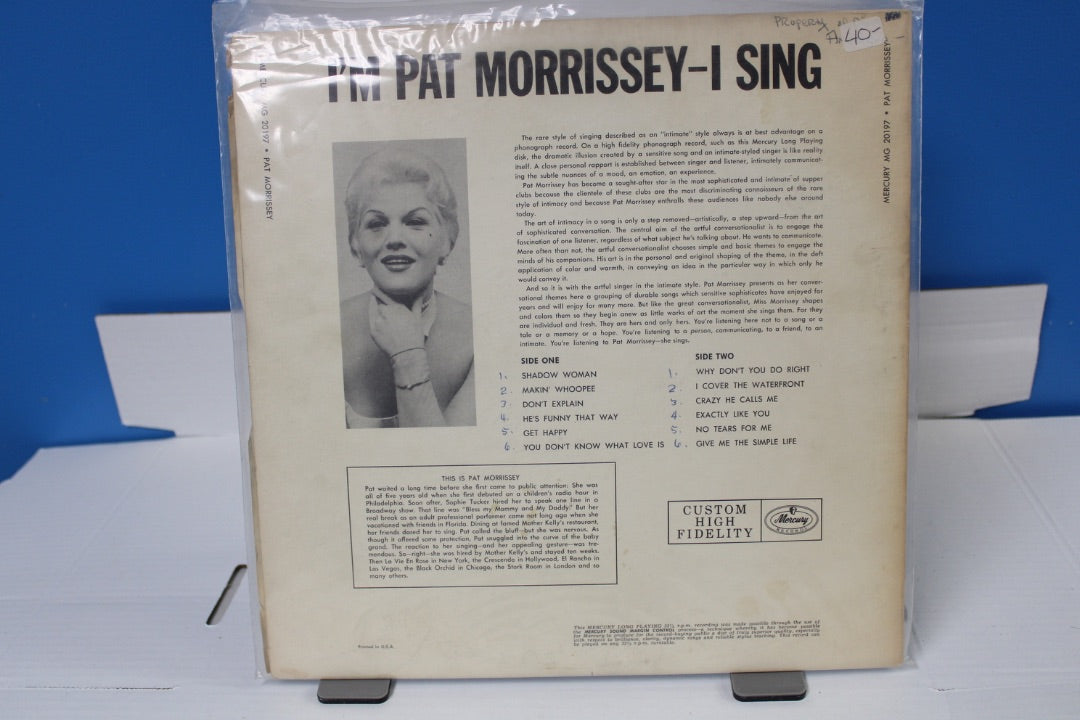 Im Pat Morrisey - I Sing
