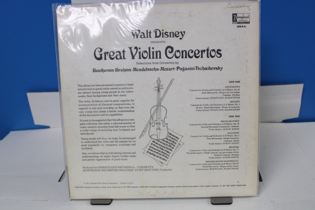 Great Violin Concertos Disney