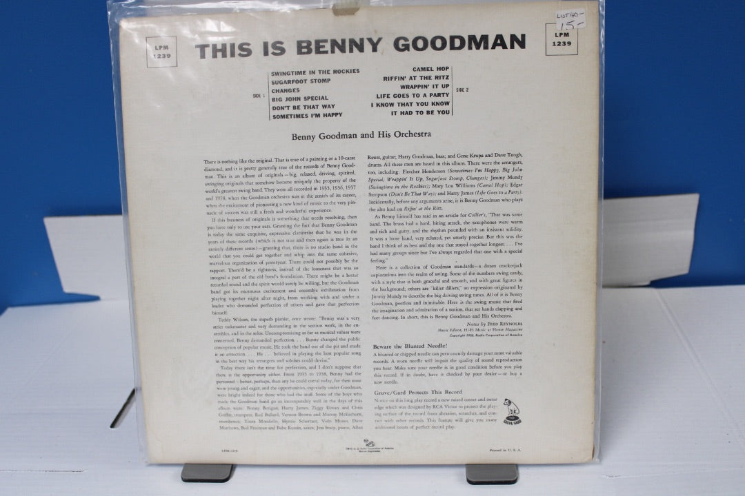 THIS IS BENNY GOODMAN AND HIS ORCHESTRA