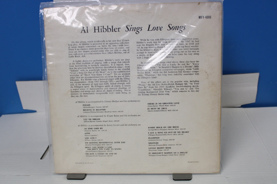 Al Hibbler Sings Love Songs