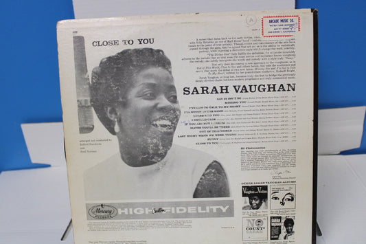 Sarah Vaughan Close to you