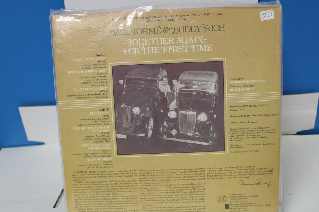 Mel Torme and Buddy Rich together again