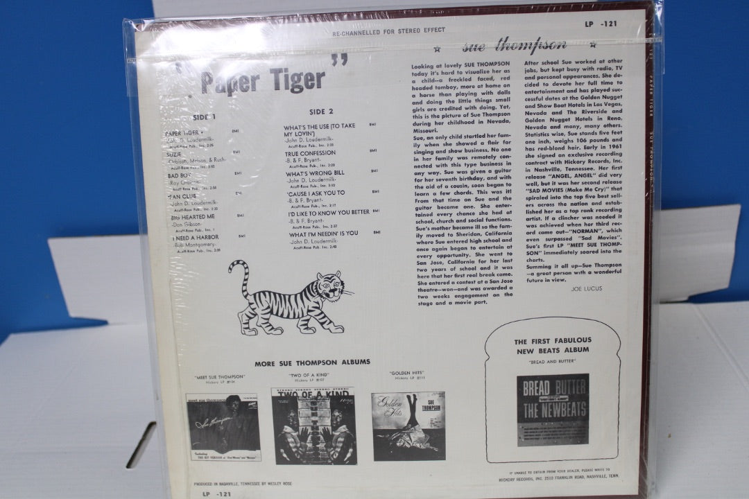 SUE TOMPSON PAPER TIGER
