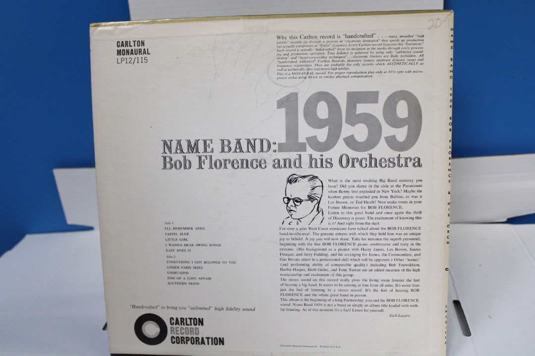 Name Band 1959 Bob Florence
