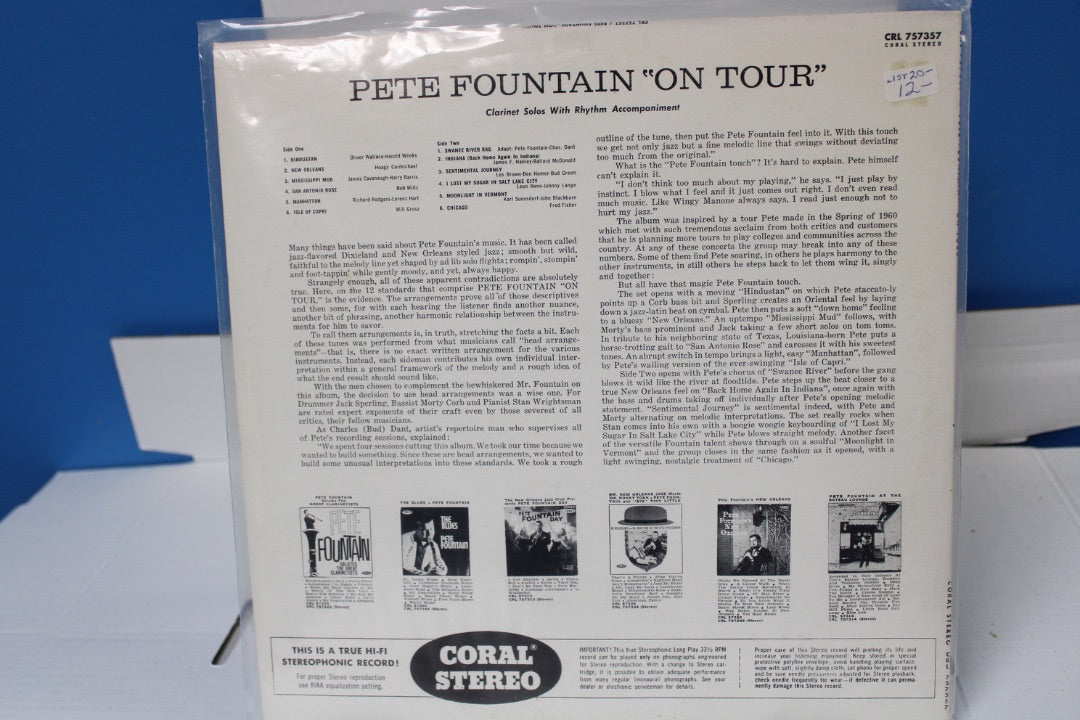 Pete Fountain On Tour