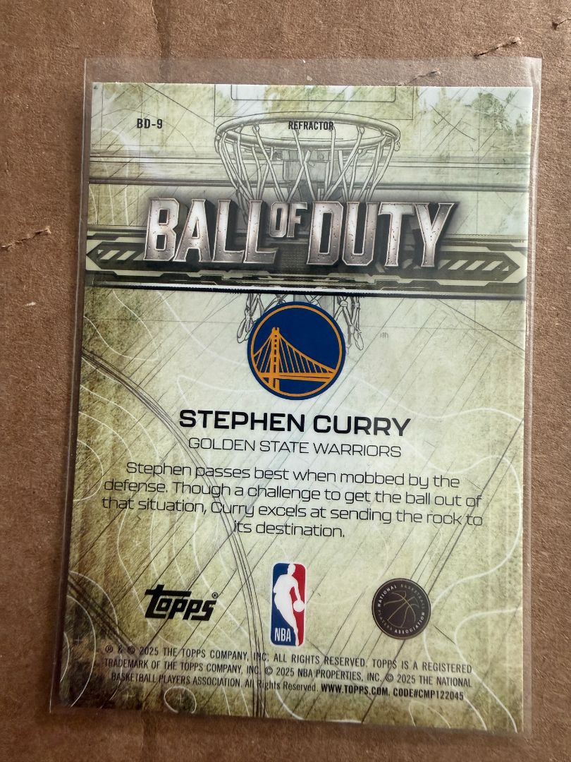 Stephen Curry Ball of Duty Refractor