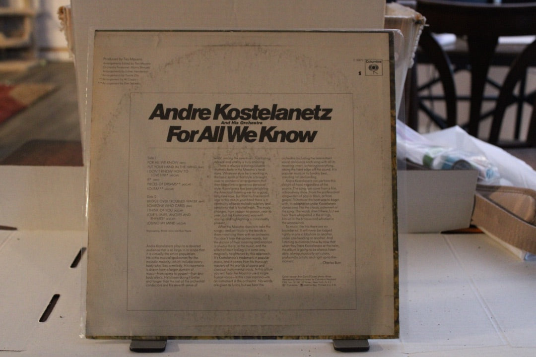 Andre Kostelanetz For all we know