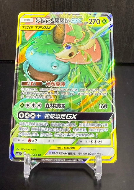 Venusaur and Snivy Tag Team 01/061 Chinese