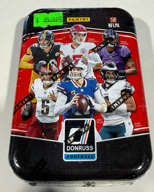 Donruss football tin
