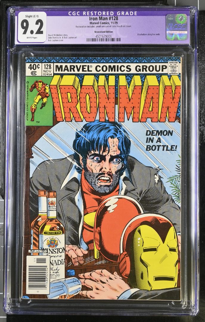 Iron Man 128, CGC 9.2 Restored