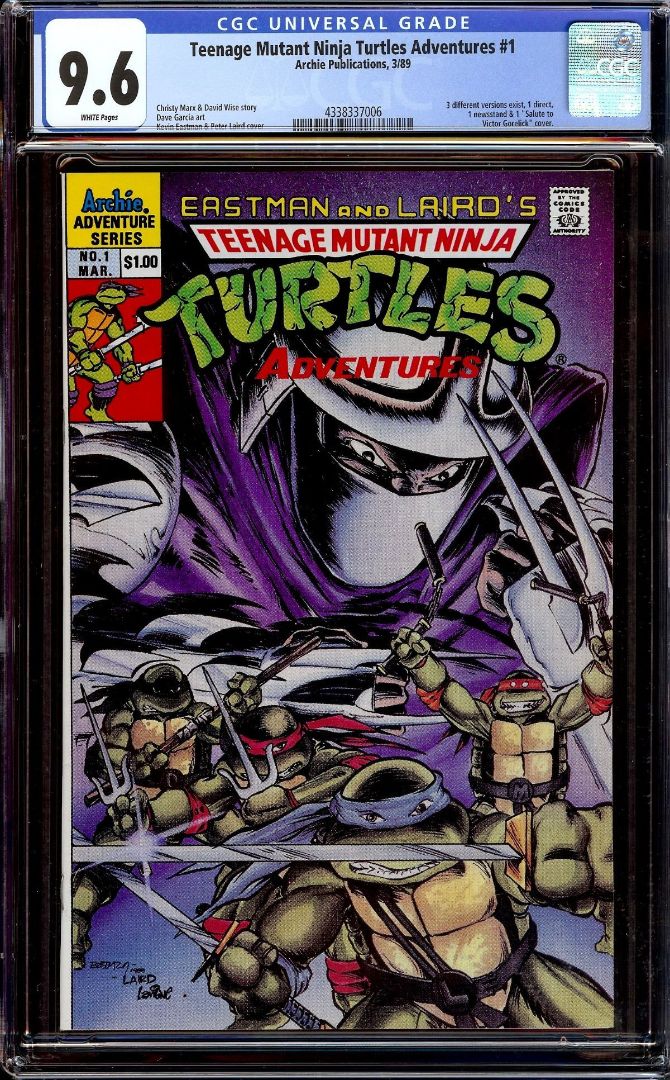 TMNT Adventures #1 CGC 9.6