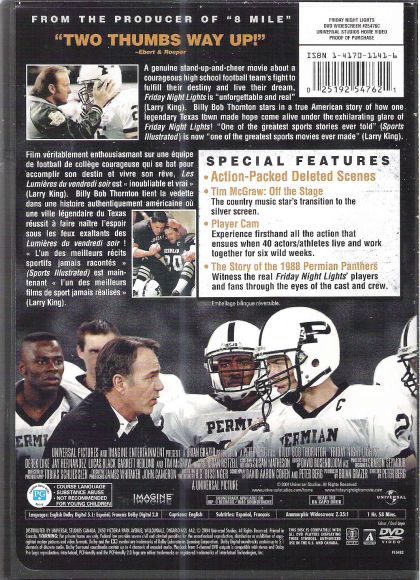 Friday Night Lights (2004) - DVD