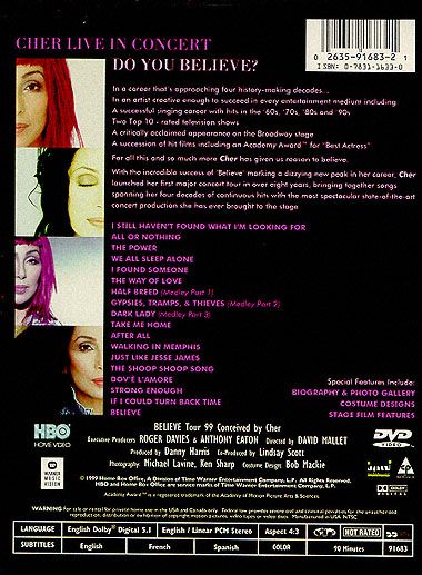 Cher: Live in Concert from Las Vegas (1999) - DVD