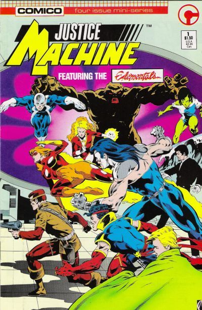 Justice Machine featuring the Elementals #1A Direct Edition