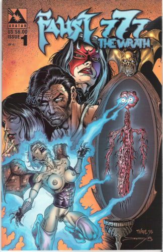 Faust / 777 The Wrath #1B Nude Cover