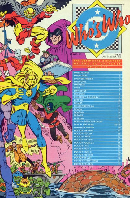Who's Who: The Definitive Directory of the DC Universe #6A Direct Edition