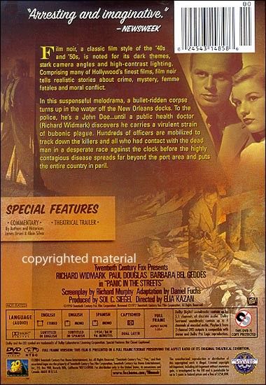 Panic in the Streets (1950) Special Edition - DVD
