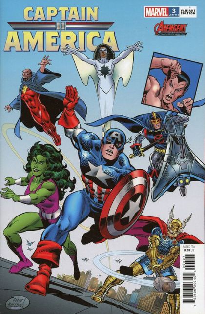 Captain America, Vol. 11 #3B Ron Frenz Avengers 60th Anniversary Variant
