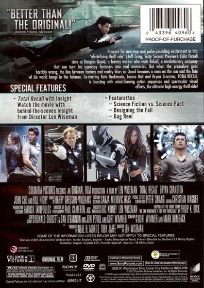 Total Recall (2012) - DVD
