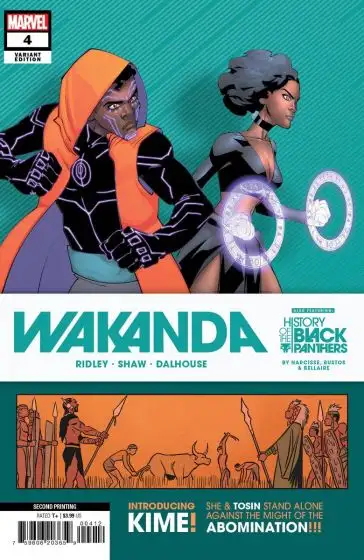 Wakanda, Vol. 1 #4C 2nd Printing Julian Shaw & Natacha Bustos