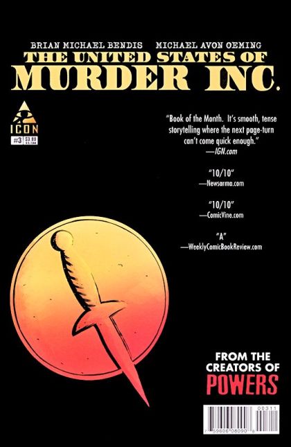 The United States of Murder Inc. #3A Michael Avon Oeming Regular Cover