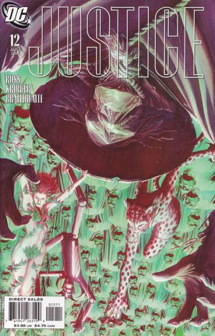 Justice #12B Villains cover