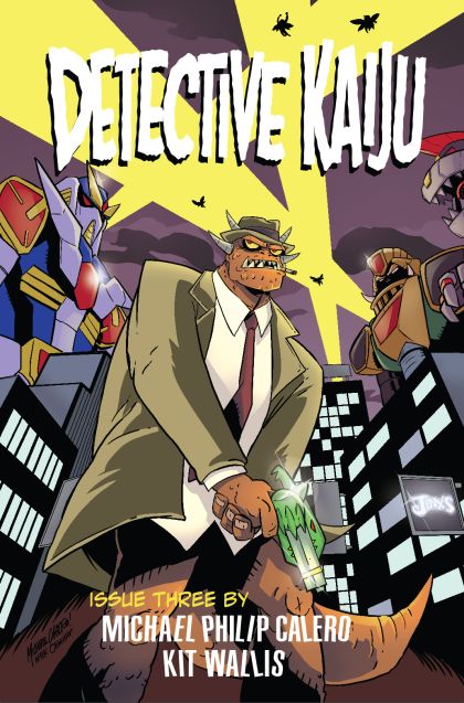 Detective Kaiju #3B Michael Calero Noir Homage Variant