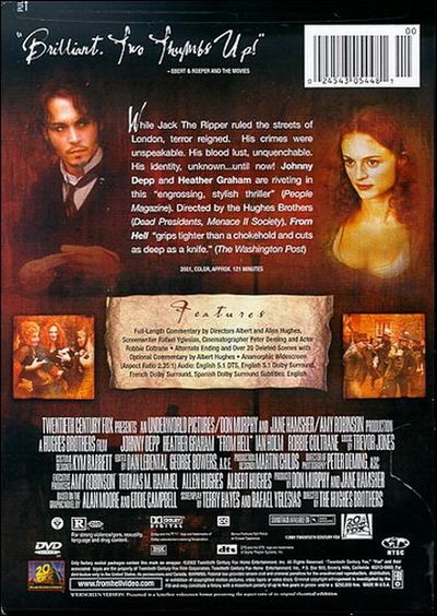 From Hell (2001) - DVD